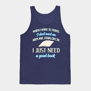 Travel With A Good Book Tank Top